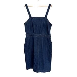 Universal Thread Denim Jumper Dress Size 14 - Adjustable Straps